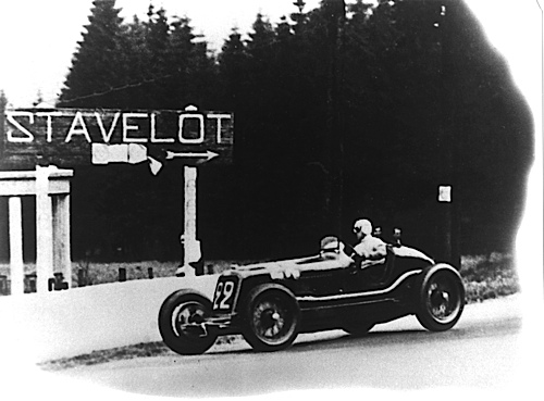 Maserati 8CM: Beim Großen Preis von Belgien 1933 errang Tazio Nuvolari den ersten Grand-Prix-Sieg für Maserati.