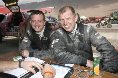 Matthias Kahle (links) und Thomas M. Schünemann vom HS-Rallye-Team.