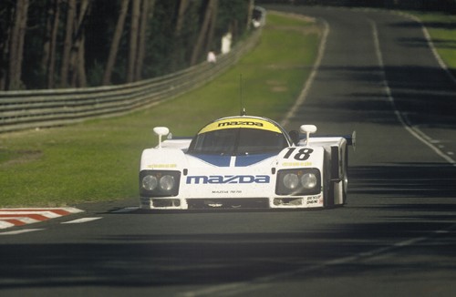 Mazda 787B beim Le-Mans-Rennen 1991.