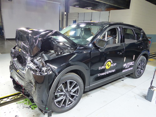 Mazda CX-5 im Euro-NCAP-Crashtest.