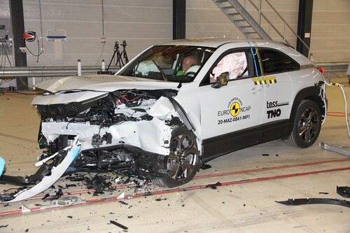 Mazda MX-30 im Euro-NCAP-Crashtest.