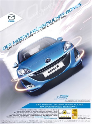 Mazda offeriert zu Jahresbeginn einen Fürhbesucher-Bonus.