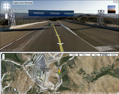 Mazda Raceway Laguna Seca in Google Street View