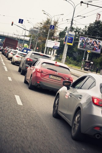 Mazda Route3 in Moskau.