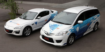 Mazda RX-8 Hydrogen RE und Mazda5 Hydrogen RE Hybrid.