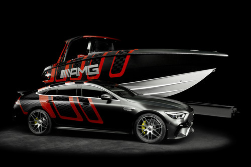 Mercedes-AMG GT 63 S 4-Türer Coupé und Cigarette Racing 41‘ AMG Carbon Edition.