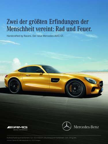 Mercedes-AMG „Mercedes-AMG GT - Handcrafted by Racers”.