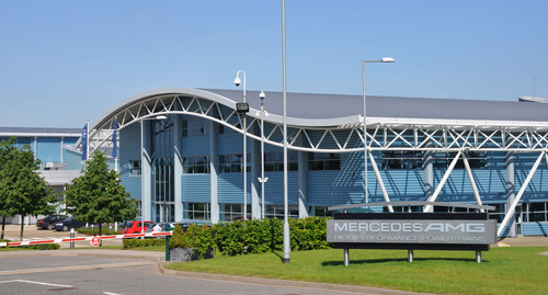 Mercedes-AMG-Petronas-Hauptquartier in Brackley.