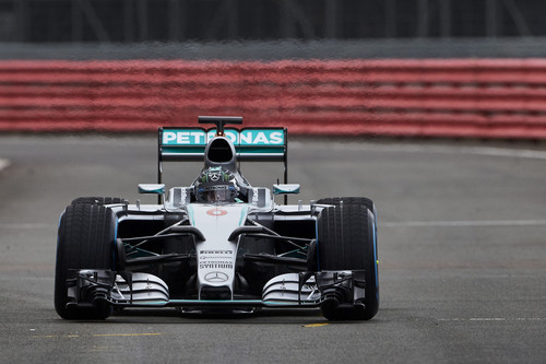 Mercedes AMG Petronas in Silverstone.