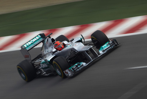Mercedes AMG Petronas mit Michael Schumacher.