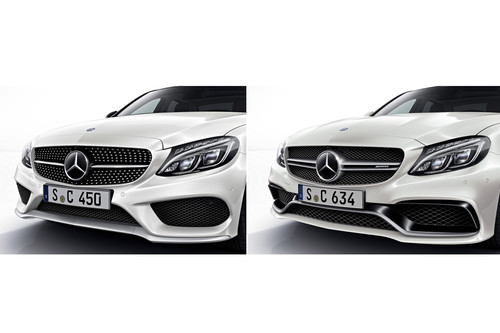 Mercedes-AMG-Sportmodell (links) und Performance-Modell (rechts).