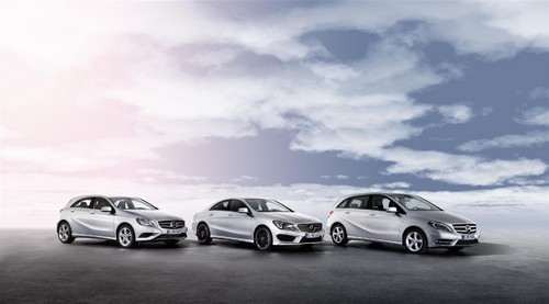Mercedes-Benz A-Klasse, B-Klasse und CLA.