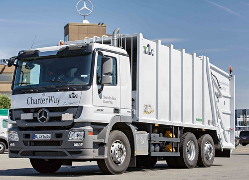 Mercedes-Benz Actros Müllfahrzeug.