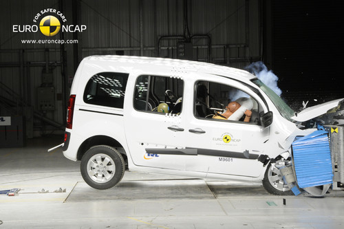 Mercedes-Benz Citan im Euro-NCAP-Crashtest.