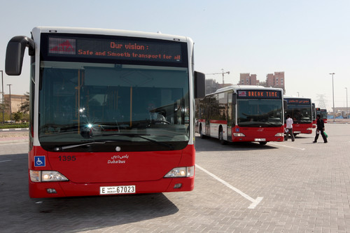 Mercedes-Benz Citaro-Busse in Dubai.