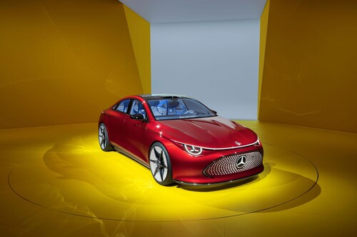 Mercedes-Benz Concept CLA Class: Als erstes Fahrzeug, auf der komplett neuen elektrischen Plattform Mercedes-Benz Modular Architecture (MMA).