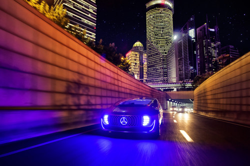 Mercedes-Benz F 015 Luxury in Motion in Shanghai.