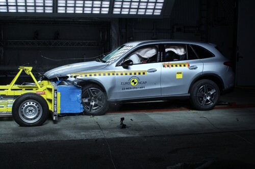 Mercedes-Benz GLC im Euro-NCAP-Crashtest.
