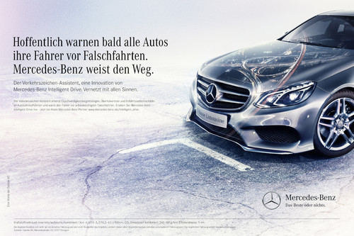 Mercedes-Benz-Kampagne „Vernetzt mit allen Sinnen“.