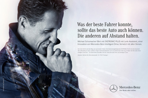 Mercedes-Benz-Kampagne „Vernetzt mit allen Sinnen“.