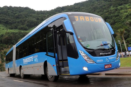 Mercedes-Benz liefert über 90 Gelenkbusse für das Schnelltrassensystem Bus Rapid Tranist (BRT) in Rio de Janeiro.