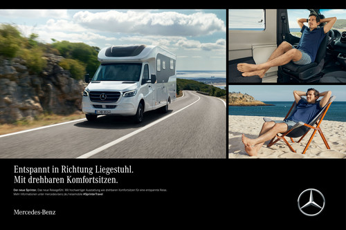 Mercedes-Benz mit erster Kampagne für Reisemobile.