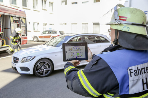 Mercedes-Benz Rescue Assist App.