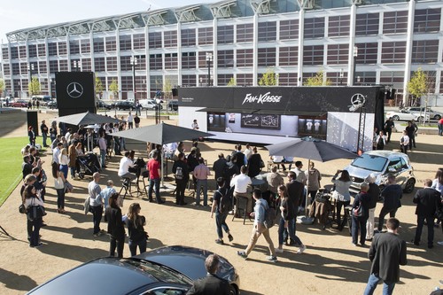Mercedes-Benz-Roadshow „Fan-Klasse“.