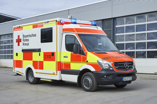 Mercedes-Benz Sprinter 519 CDI als Rettungswagen.