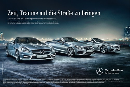 Mercedes-Benz startet Kampagne für seine Traumwagen.