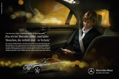 Mercedes-Benz startet Kommunikationsoffensive: Das Beste oder nichts.