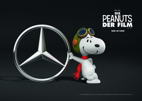 Mercedes-Benz übernimmt die europaweite Co-Promotion für „Die Peanuts – Der Film“.