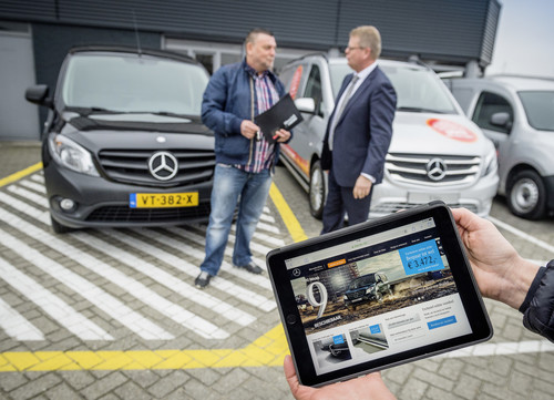 Mercedes-Benz Vans testet Online-Vertriebskanal in den Niederlanden.