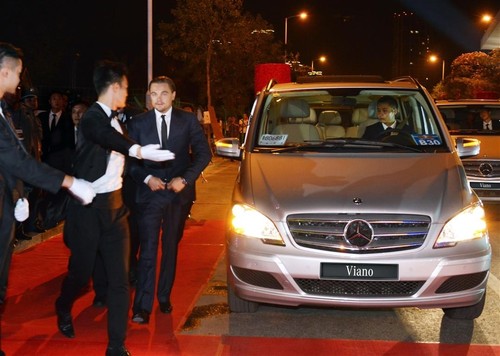 Mercedes-Benz Viano-Schuttleservice bei der „Wanda Star-Shining Night“ mit Leonardo diCaprio.