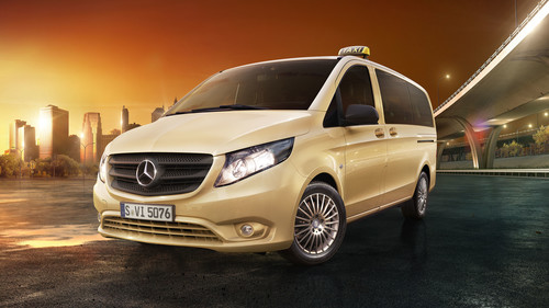 Mercedes-Benz Vito Tourer und V-Klasse sind ab Werk als Sondermodell „Das Taxi“ erhältlich.