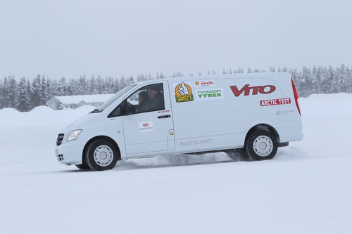 Mercedes-Benz Vivo beim Arctic Van Test.