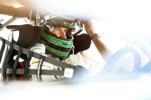 Michael Fassbender im Porsche 911 GT3 Cup.