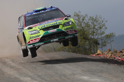 Mikko Hirvonen und Beifahrer Jarmo Lehtinen landeten in ihrem Ford Focus RS bei der Rallye Türkei auf Rang 3.