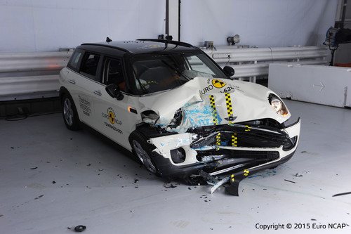 Mini Clubman im Euro-NCAP-Crashtest.