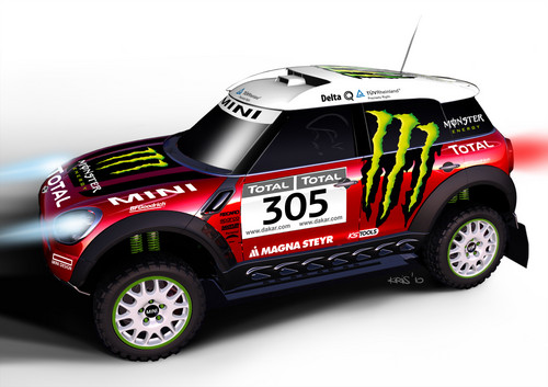 Mini vom X-raid-Team für Dakar 2011.