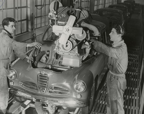 Mit dem Modell 1900 führte Alfa Romeo 1950 die Fließbandproduktion ein.