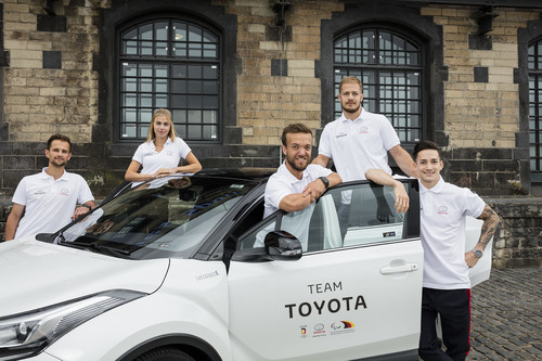 Mitglieder des „Team Toyota“ (von links): Alex Mizurow, Anna Seidel, Matthias Mester, Marcel Nguyen und Moritz Müller.