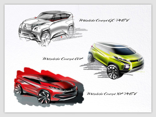Mitsubishi gibt in Genf einen Ausblick auf zukünftige Modellentwicklungen.