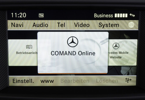 Mobile Nachrichtenzentrale dank Comand Online News-App.