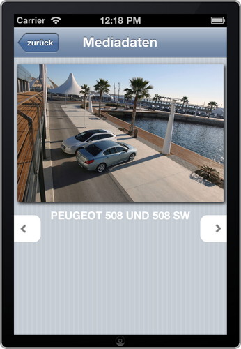 Mobiler Redaktionsservice von Peugeot.