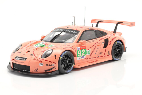 Modellfahrzeug des Jahres 2021: Porsche 911 RSR # 92 „Pink Pig“ von Ixo für CMR (1:18).