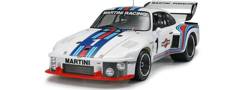 Modellfahrzeug des Jahres 2021: Porsche 935 „Martini“ von Tamiya (1:12).