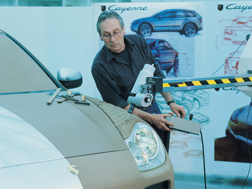 Modellierung des Cayenne im Design-Studio von Porsche in Weissach.