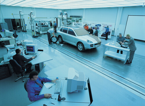 Modellierung des Cayenne im Design-Studio von Porsche in Weissach.