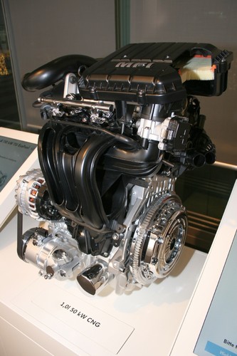 Motor des Volkswagen Eco-Up.